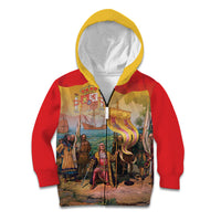 Spain National Day Kid Hoodie Christopher Columbus Discovery 1492