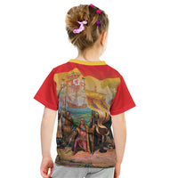 Spain National Day Kid T Shirt Christopher Columbus Discovery 1492