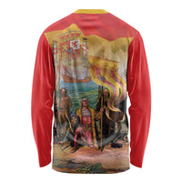 Spain National Day Long Sleeve Shirt Christopher Columbus Discovery 1492