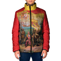Spain National Day Padded Jacket Christopher Columbus Discovery 1492