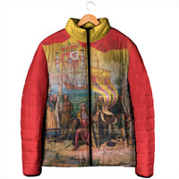 Spain National Day Padded Jacket Christopher Columbus Discovery 1492