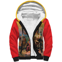 Spain National Day Sherpa Hoodie Christopher Columbus Discovery 1492