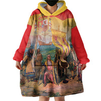 Spain National Day Wearable Blanket Hoodie Christopher Columbus Discovery 1492