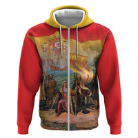 Spain National Day Zip Hoodie Christopher Columbus Discovery 1492