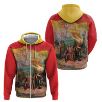 Spain National Day Zip Hoodie Christopher Columbus Discovery 1492