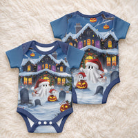 Halloween Christmas Baby Onesie Funny Ghost Santa Christmas
