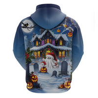 Halloween Christmas Hoodie Funny Ghost Santa Christmas