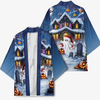 Halloween Christmas Kimono Funny Ghost Santa Christmas
