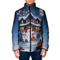 Halloween Christmas Padded Jacket Funny Ghost Santa Christmas