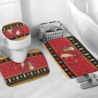 Carmarthenshire Wales Christmas Bathroom Set Funny Welsh Red Dragon Beer Xmas - Wonder Print Shop