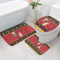Carmarthenshire Wales Christmas Bathroom Set Funny Welsh Red Dragon Beer Xmas - Wonder Print Shop