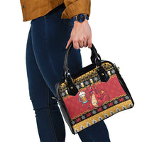 Carmarthenshire Wales Christmas Shoulder Handbag Funny Welsh Red Dragon Beer Xmas - Wonder Print Shop