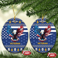 US Navy 250th Anniversary Veteran Ceramic Ornament - Wonder Print Shop