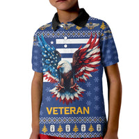 US Navy 250th Anniversary Veteran Kid Polo Shirt - Wonder Print Shop