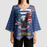 US Navy 250th Anniversary Veteran Kimono Sleeve Blouse - Wonder Print Shop
