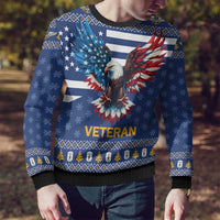 US Navy 250th Anniversary Veteran Ugly Christmas Sweater - Wonder Print Shop