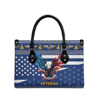 US Navy 250th Anniversary Veteran Leather Bag - Wonder Print Shop