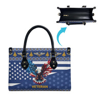US Navy 250th Anniversary Veteran Leather Bag - Wonder Print Shop
