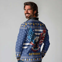 US Navy 250th Anniversary Veteran Long Sleeve Polo Shirt - Wonder Print Shop