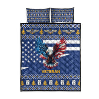 US Navy 250th Anniversary Veteran Quilt Bed Set - Wonder Print Shop