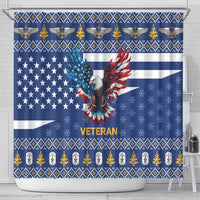 US Navy 250th Anniversary Veteran Shower Curtain - Wonder Print Shop