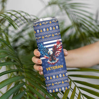 US Navy 250th Anniversary Veteran Skinny Tumbler - Wonder Print Shop