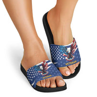 US Navy 250th Anniversary Veteran Slide Sandals - Wonder Print Shop