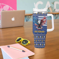US Navy 250th Anniversary Veteran Tumbler With Handle - Wonder Print Shop