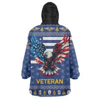 US Navy 250th Anniversary Veteran Wearable Blanket Hoodie - Wonder Print Shop
