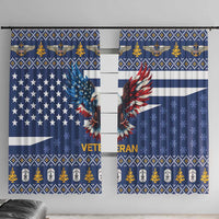 US Navy 250th Anniversary Veteran Window Curtain - Wonder Print Shop