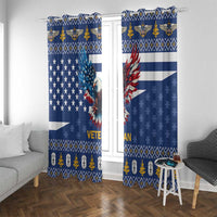 US Navy 250th Anniversary Veteran Window Curtain - Wonder Print Shop