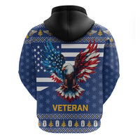US Navy 250th Anniversary Veteran Zip Hoodie - Wonder Print Shop