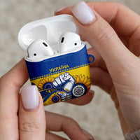 Ukraine Sunflowers Hand AirPods Case with Ukrainian Folk Pattern - Wonder Print Shop
