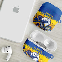 Ukraine Sunflowers Hand AirPods Case with Ukrainian Folk Pattern - Wonder Print Shop