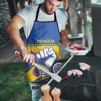 Ukraine Sunflowers Hand Apron with Ukrainian Folk Pattern - Wonder Print Shop