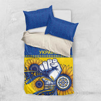 Ukraine Sunflowers Hand Bedding Set with Ukrainian Folk Pattern - Wonder Print Shop