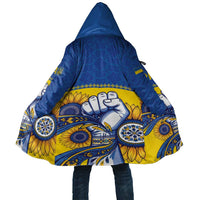 Ukraine Sunflowers Hand Cloak with Ukrainian Folk Pattern - Wonder Print Shop