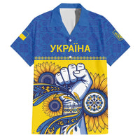Ukraine Sunflowers Hand Family Matching Puletasi and Hawaiian Shirt with Ukrainian Folk Pattern - Wonder Print Shop