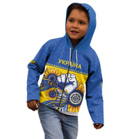 Ukraine Sunflowers Hand Kid Hoodie with Ukrainian Folk Pattern - Wonder Print Shop