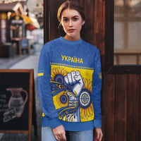 Ukraine Sunflowers Hand Ugly Christmas Sweater with Ukrainian Folk Pattern - Wonder Print Shop