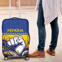 Ukraine Sunflowers Hand Luggage Cover with Ukrainian Folk Pattern - Wonder Print Shop
