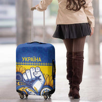 Ukraine Sunflowers Hand Luggage Cover with Ukrainian Folk Pattern - Wonder Print Shop