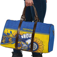 Ukraine Sunflowers Hand Travel Bag with Ukrainian Folk Pattern - Wonder Print Shop