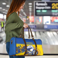 Ukraine Sunflowers Hand Travel Bag with Ukrainian Folk Pattern - Wonder Print Shop