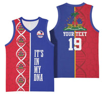 Custom Afro-Haiti Football Basketball Jersey It's In My DNA - Wonder Print Shop