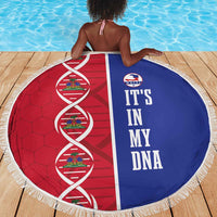 Afro-Haiti Football Beach Blanket It's In My DNA - Wonder Print Shop