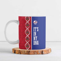 Custom Afro-Haiti Football Ceramic Mug It's In My DNA - Wonder Print Shop