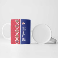 Custom Afro-Haiti Football Ceramic Mug It's In My DNA - Wonder Print Shop