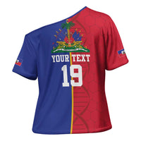 Custom Afro-Haiti Football Cross Shoulder Shirt It's In My DNA - Wonder Print Shop