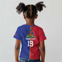 Custom Afro-Haiti Football Kid T shirt It's In My DNA LT19